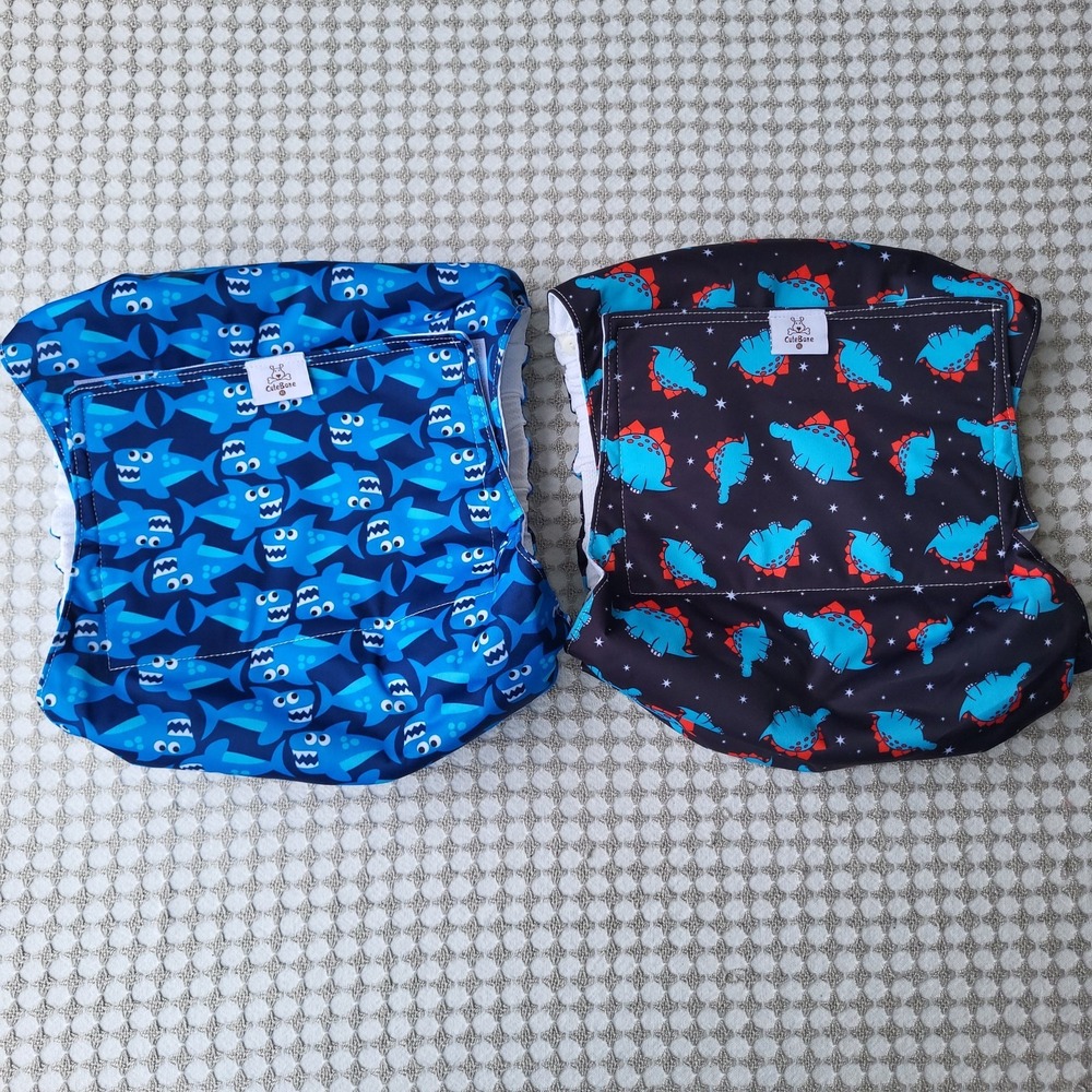 Set Of 2 Male Dog Incontinence Diaper XL Washable Waterproof Exterior New